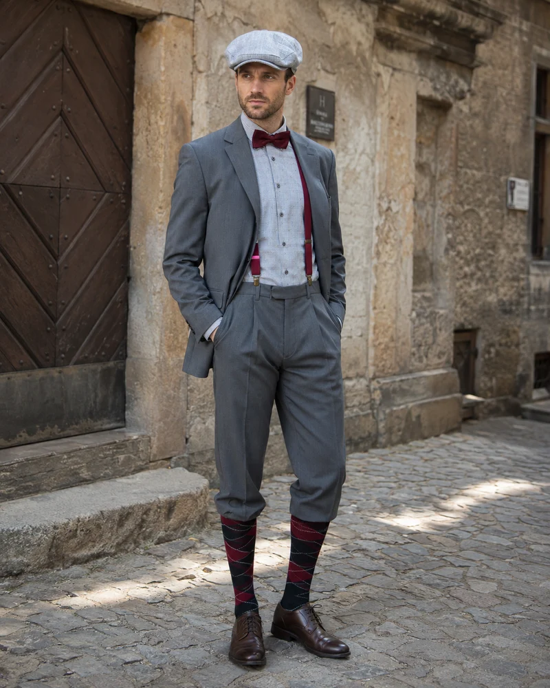 20er Jahre Herren Outfit Gr. 50 mit Sakko und Knickerbocker