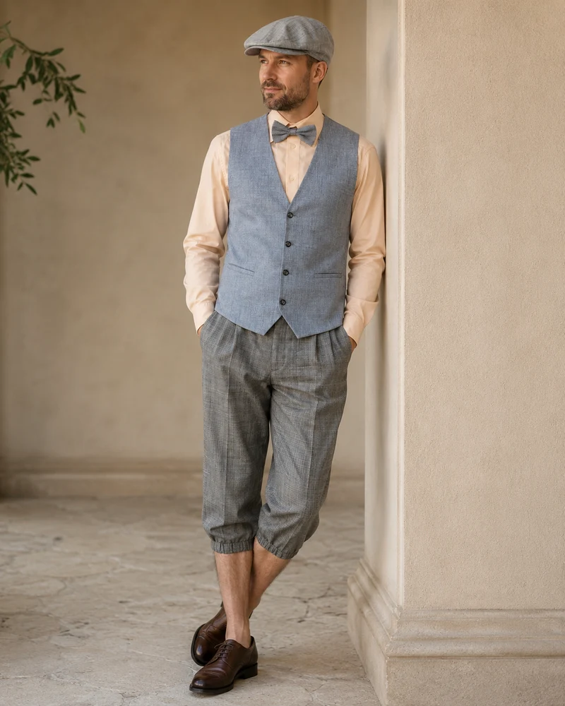20er Jahre Herren Outfit mit Knickerbocker Gr. 50