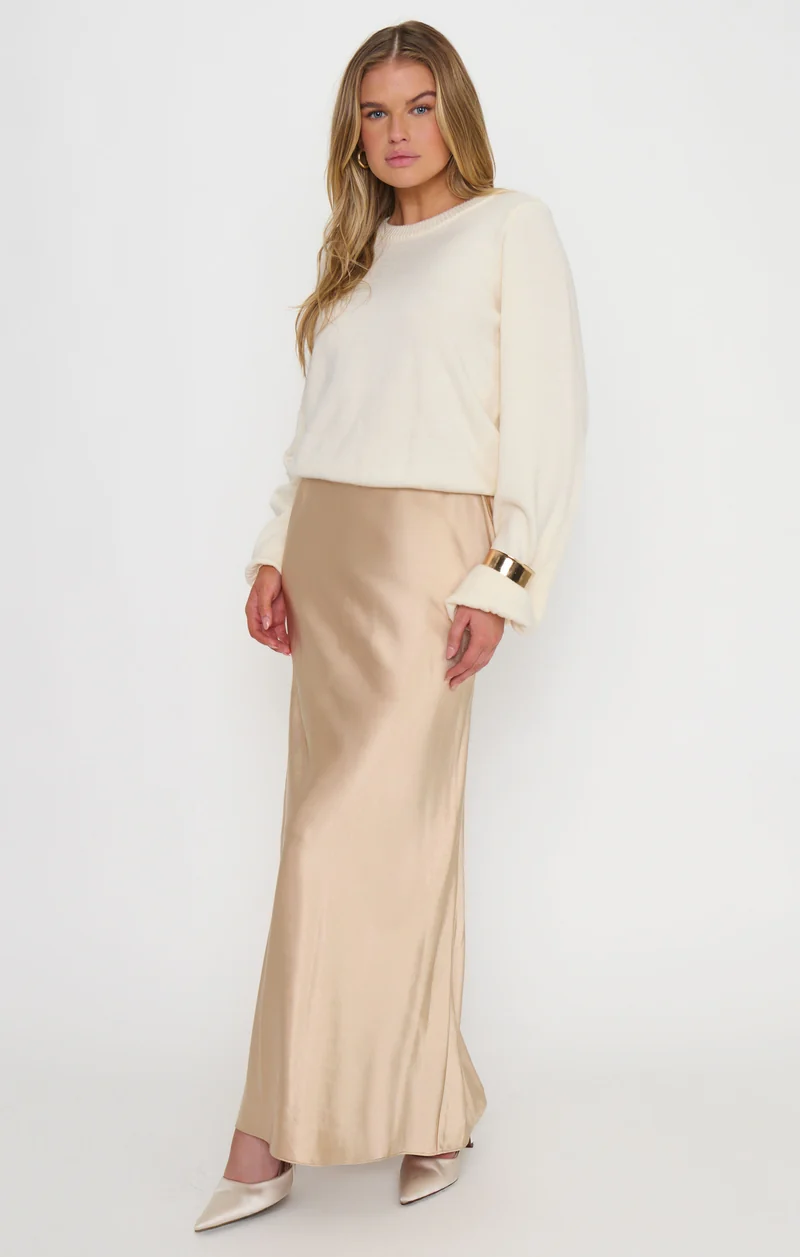Tammi Twofer Maxi Dress ~ Champange Multi