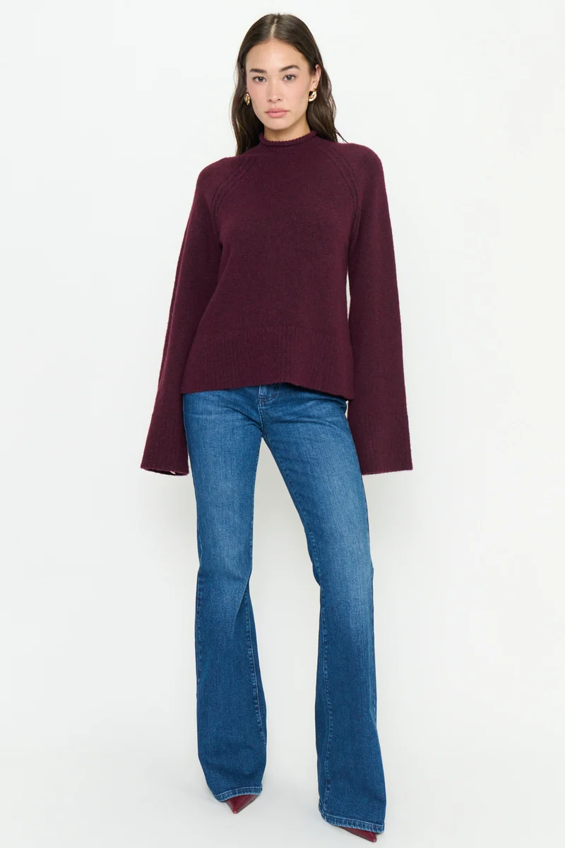Emerson Sweater ~ Merlot Knit