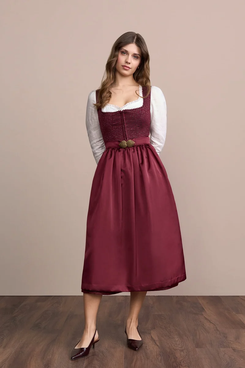 Julia Trentini Nira Dirndl, Red — 80cm Maxi