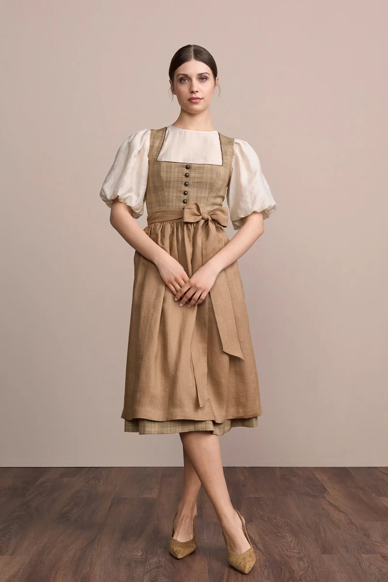Julia Trentini Riekea Dirndl, Brown — 70cm Long