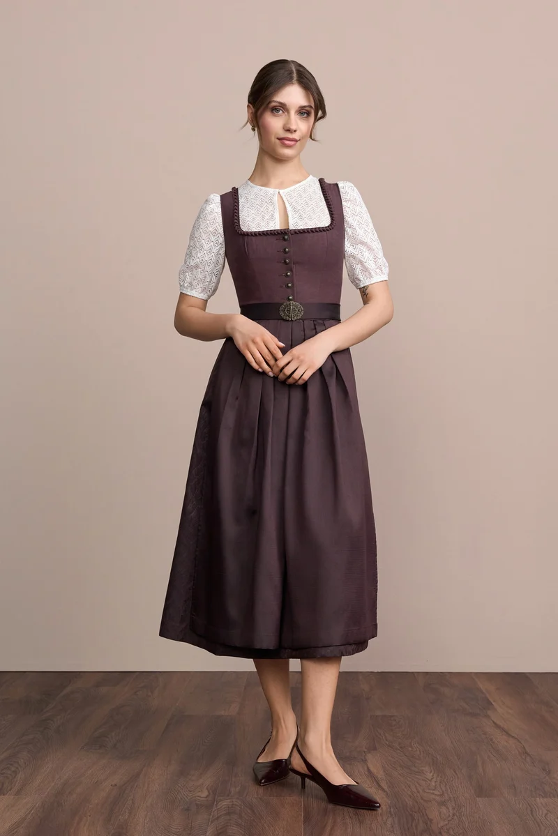 Julia Trentini Ivara Dirndl, Brown — 80cm Maxi