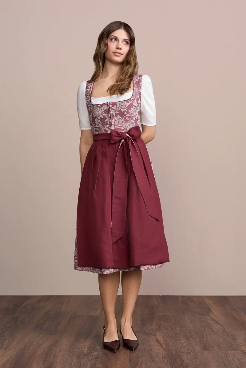 Julia Trentini Virella Dirndl, Red — 70cm Long