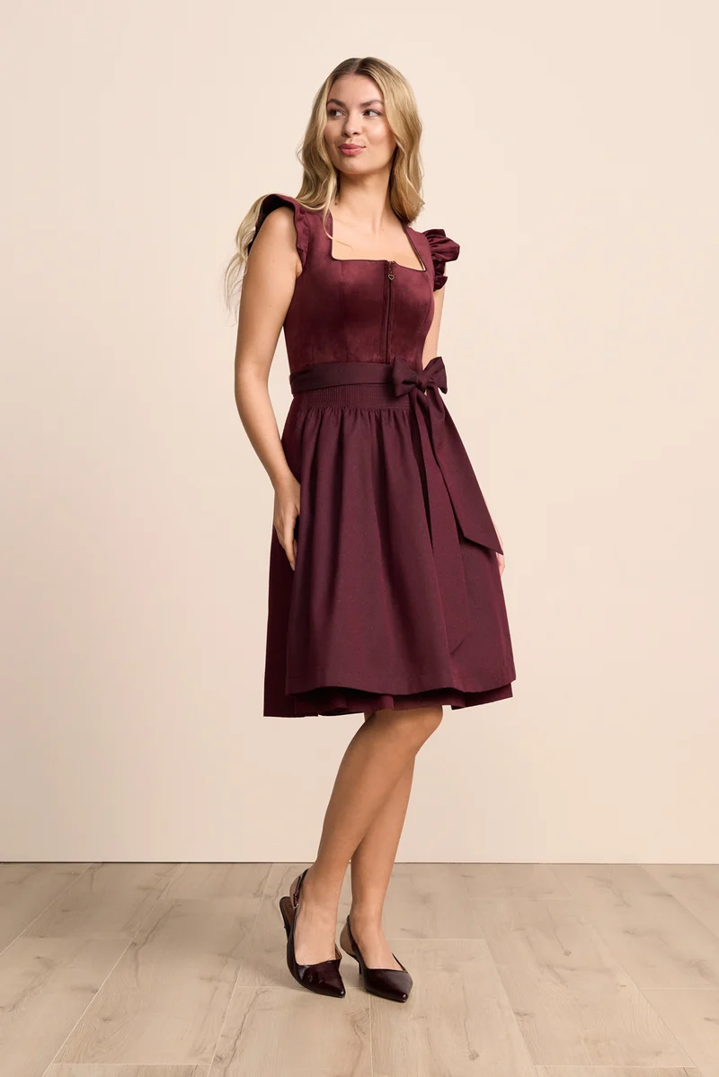 Krüger Dirndl Tisha bordeaux 60 cm