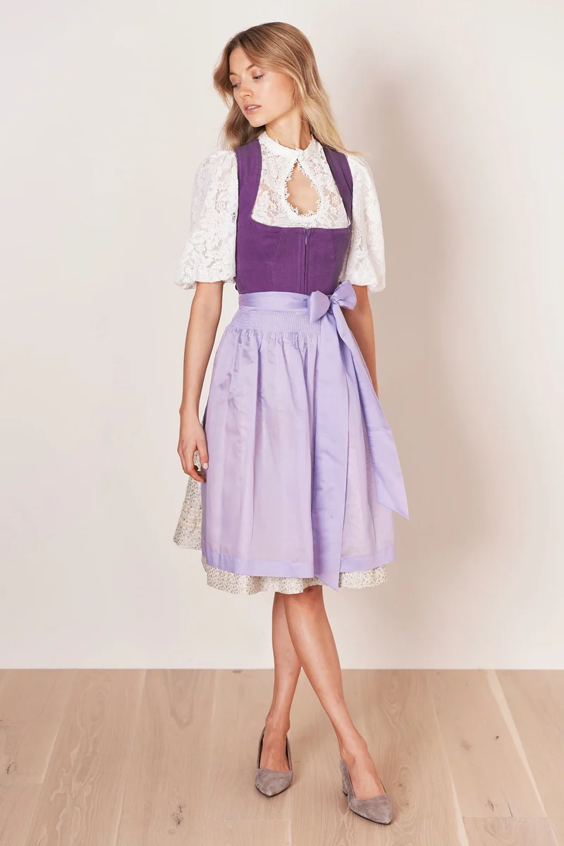 Julia Trentini Wilma Midi Dirndl, Purple — 60cm