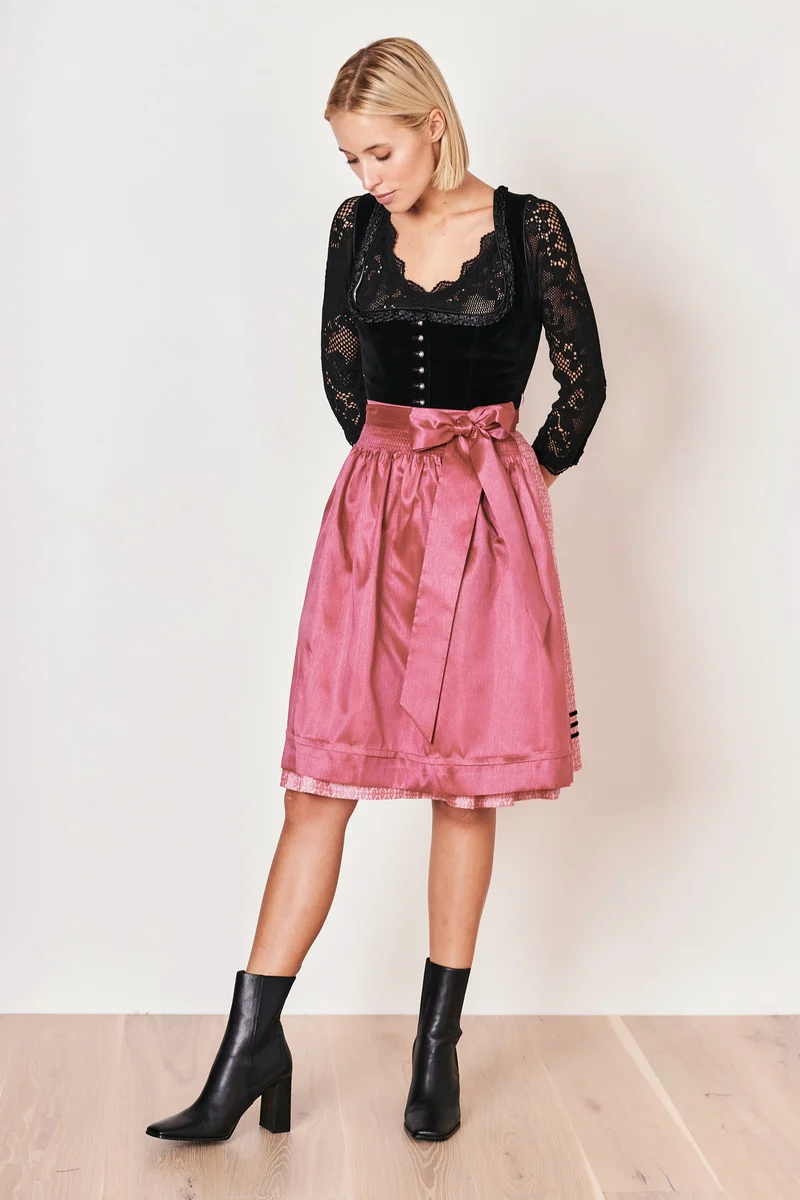 Julia Trentini Agatha Midi Dirndl, Black — 60cm
