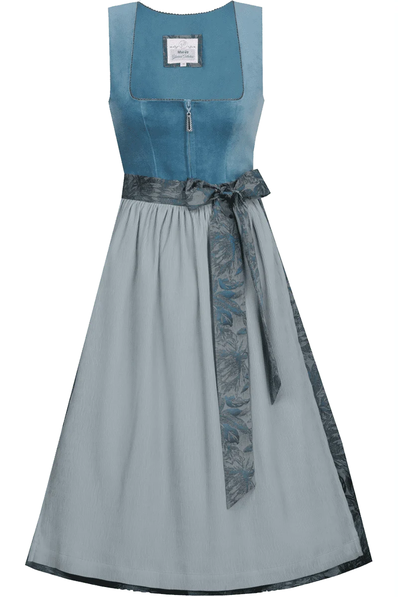 Samtdirndl - denim cloud