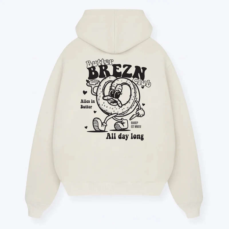 Butter Brezn Club Hoodie Creme