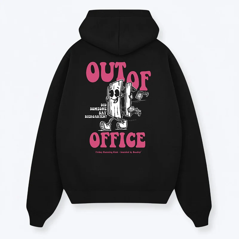 OUT OF OFFICE HOODIE SCHWARZ
