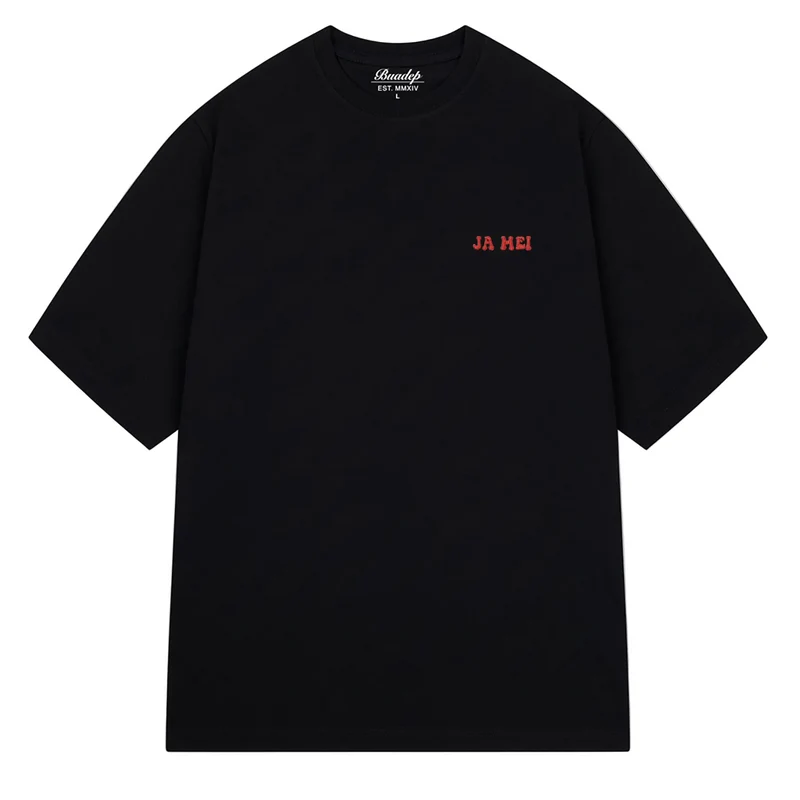 JA MEI - Stick T-Shirt schwarz