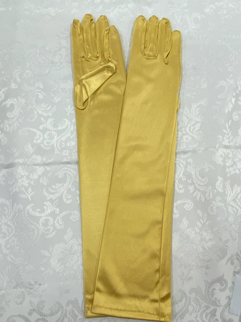 Goldgelbe Charleston Handschuhe 20er Jahre One Size