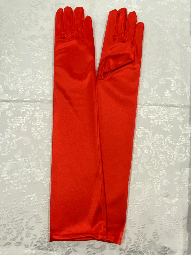 Rote Charleston Handschuhe 20er Jahre One Size