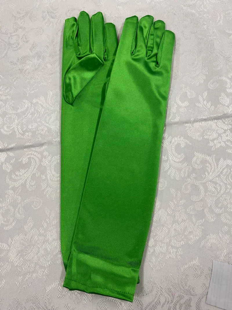 Grüne Charleston Handschuhe 20er Jahre One Size