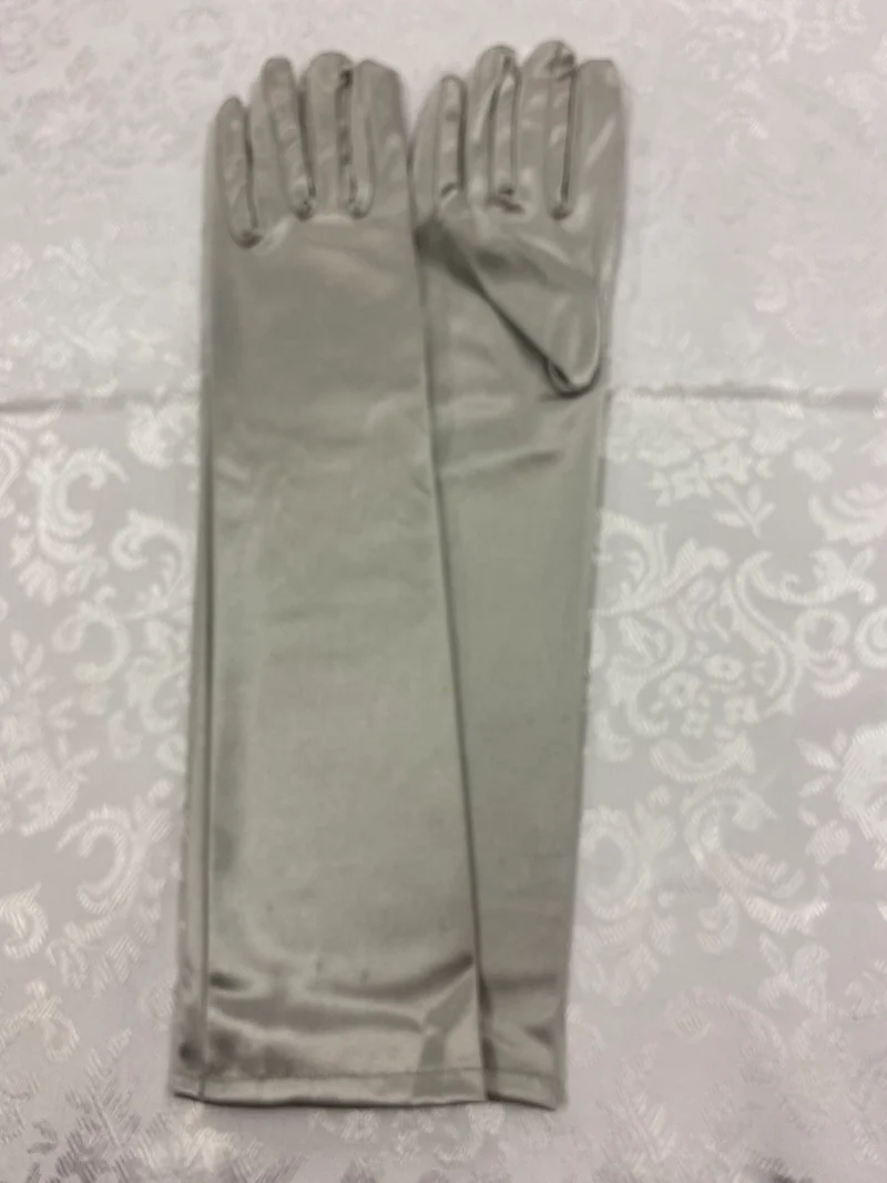 Silberne Charleston Handschuhe 20er Jahre One Size