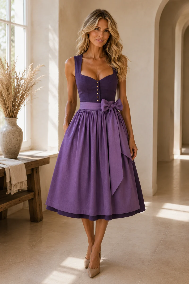 Dirndl Liga Di Bavaria Brombeere 70cm