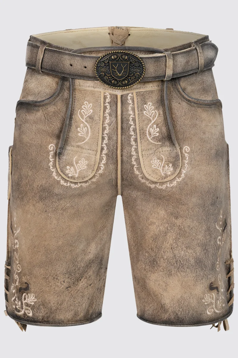 Kruger Men's Lederhosen "Melo" light brown