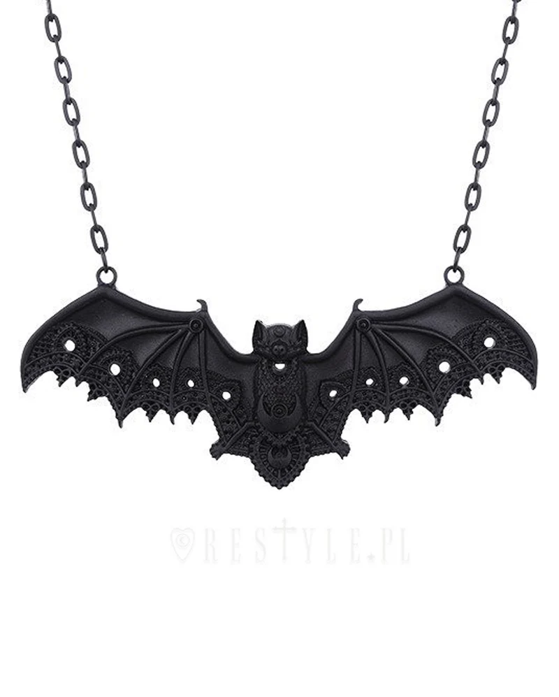 Schwarze Fledermaus Gothic Halskette