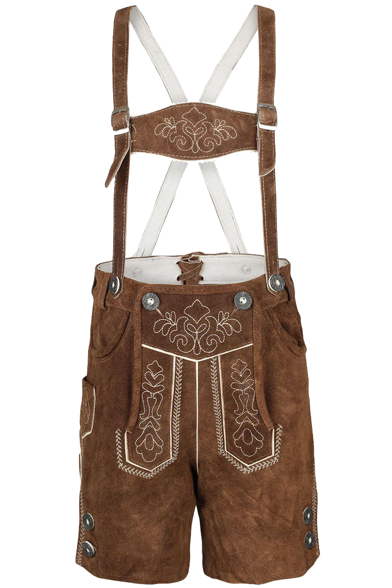 Kinder Lederhose Kurz - kamel