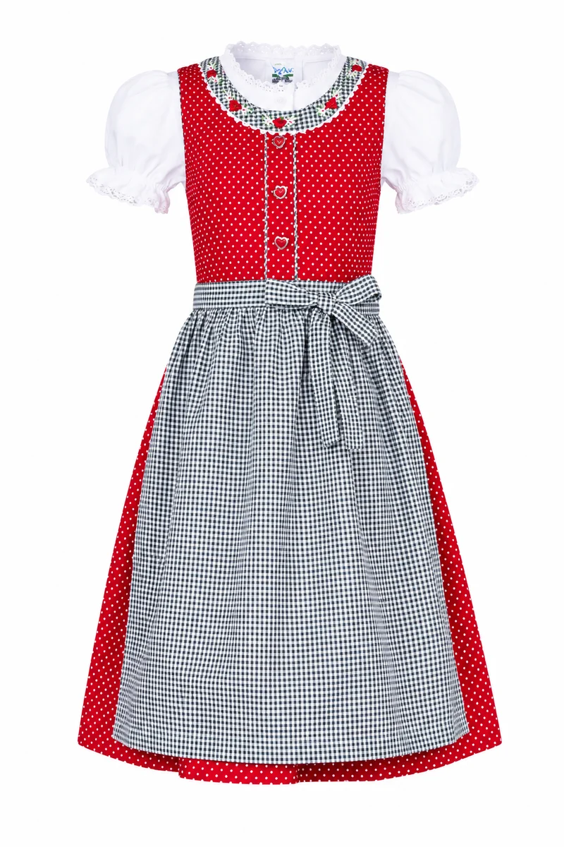 Kinder Dirndl Heidi rot
