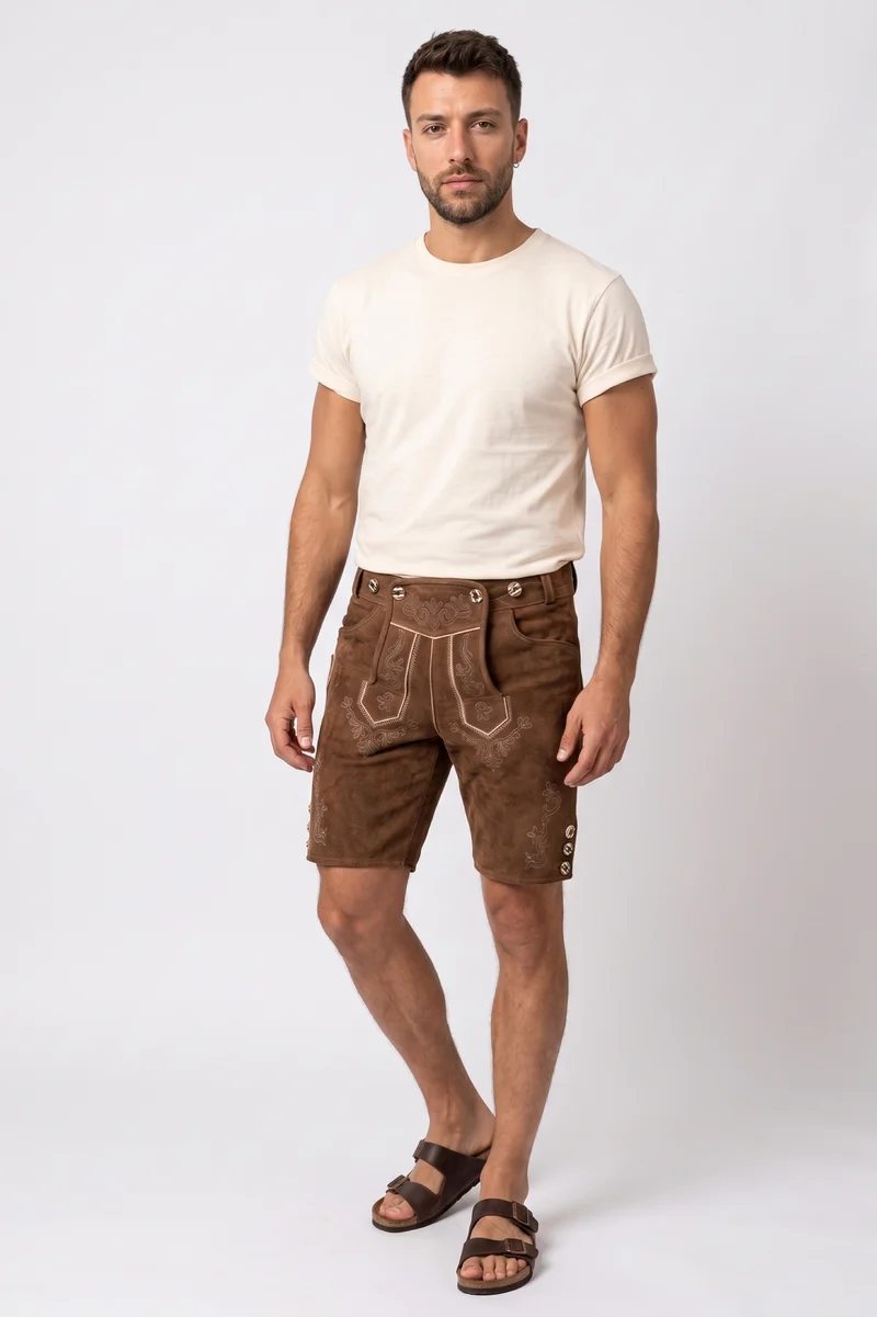Lederhose Rehbraun