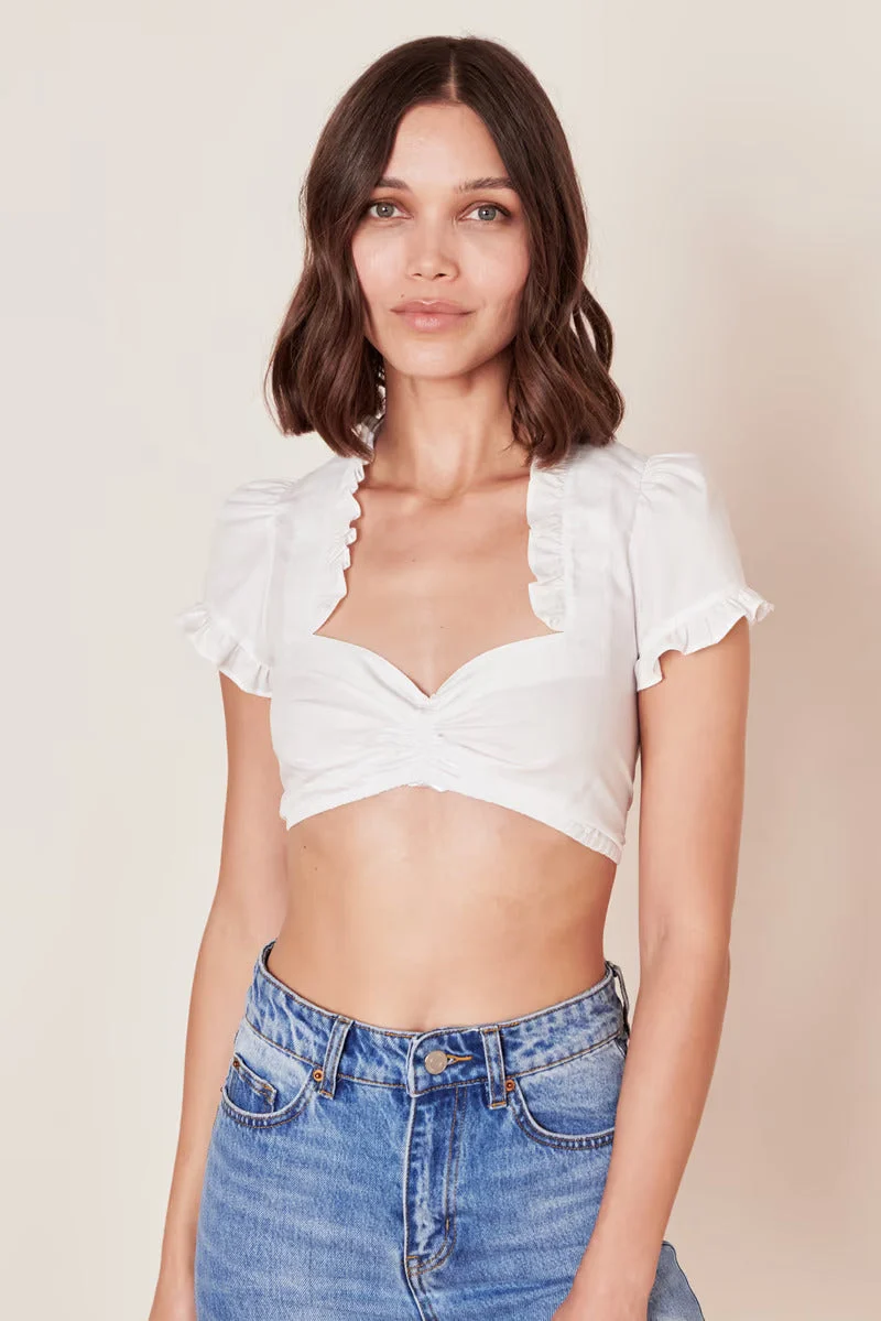 Kruger Dirndl Blouse "Sober" White