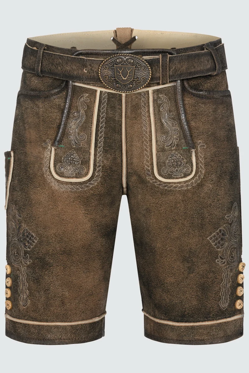 Kruger Men's Lederhosen "Waris" brown