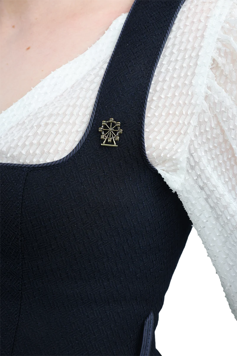 Pin Riesenrad - altgold