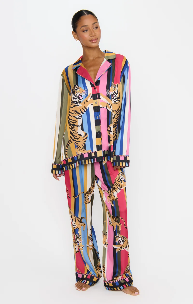 Classic PJ Set ~ Tiger Dreams Silky