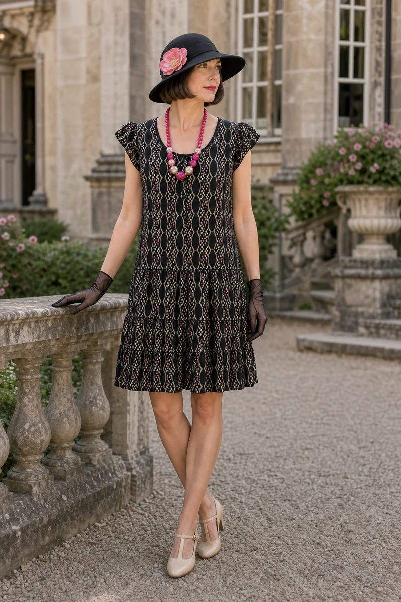 20er Jahre Tageskleid Gr. 38 – Downton Abbey Stil