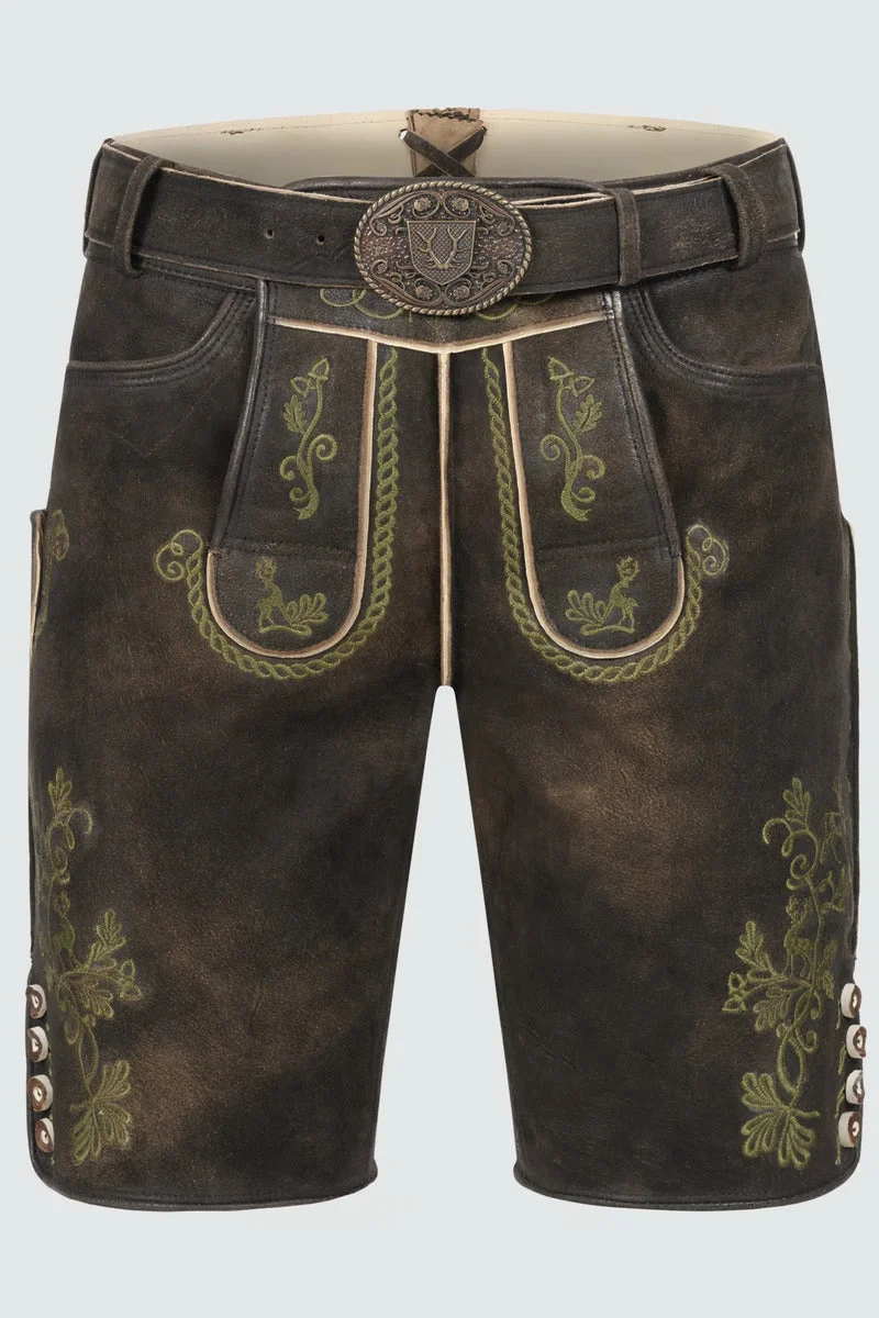 Kruger Men's Lederhosen "Milian" with belt (size 50,60)