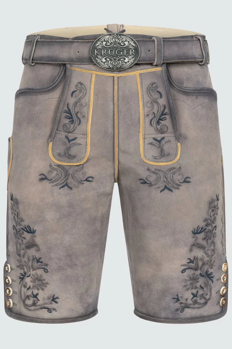 Kruger Men's Lederhosen "Juan" with belt (size 54)