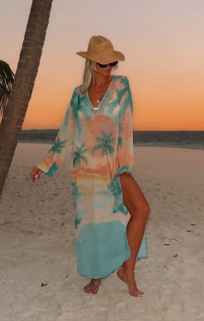 Staycation Coverup ~ Sunset Cove Chiffon