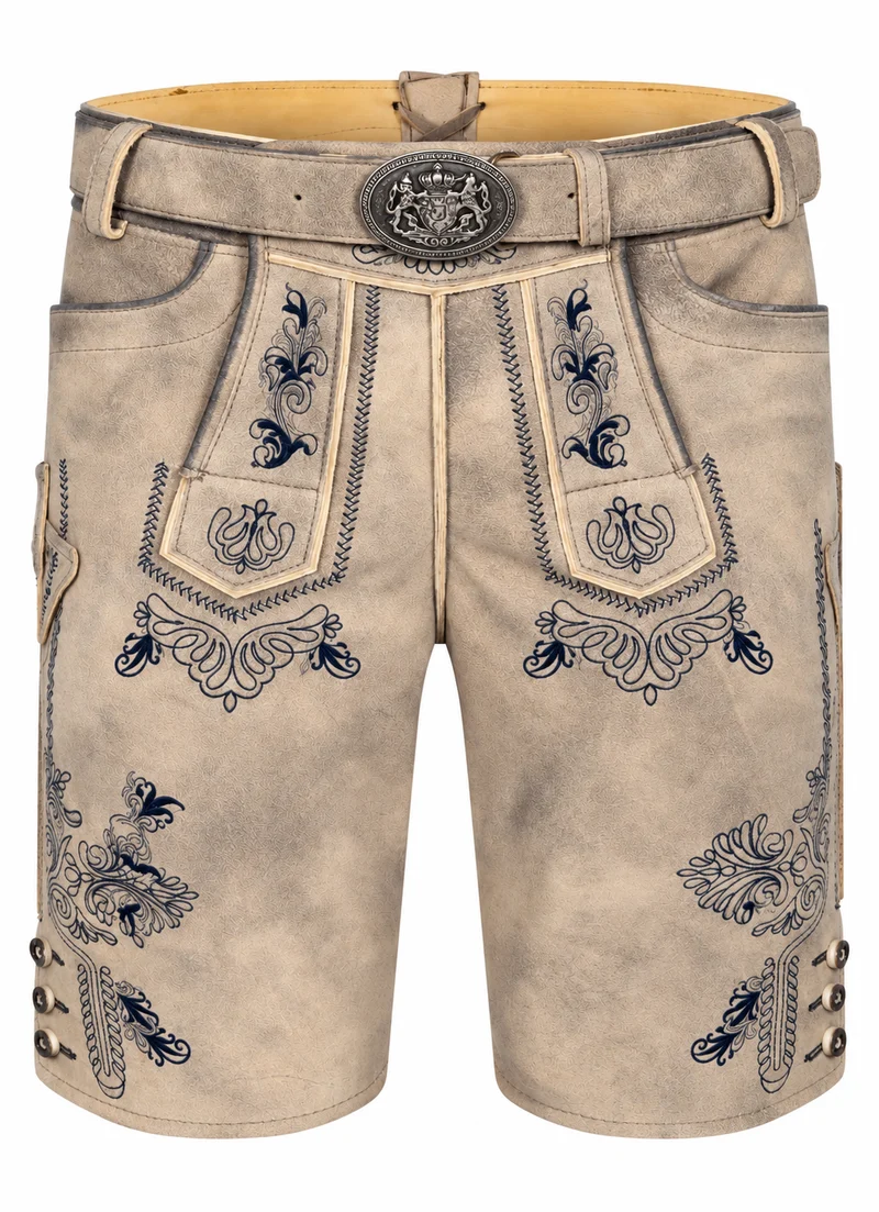 LEDERHOSE HALODRI BEIGE BLAU