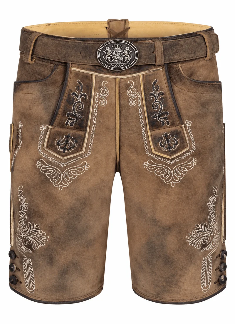 LEDERHOSE HALODRI URIG BRAUN MATT