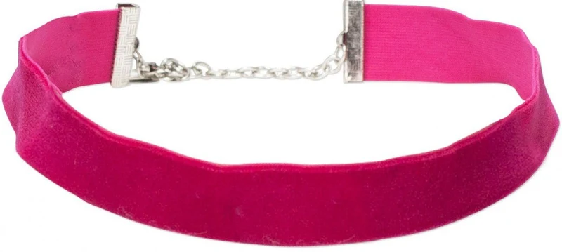 Trachten Samtkropfband breit pink