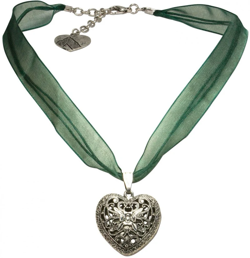 Organza Trachtenkette Viktoria grün