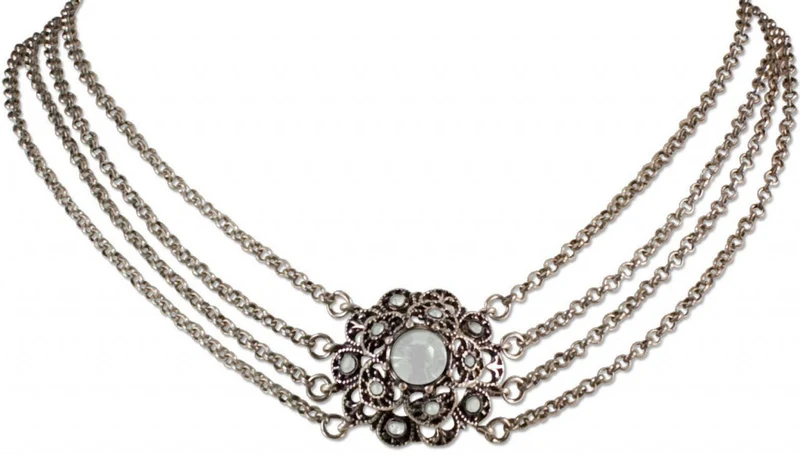 Collier Paulina altsilber