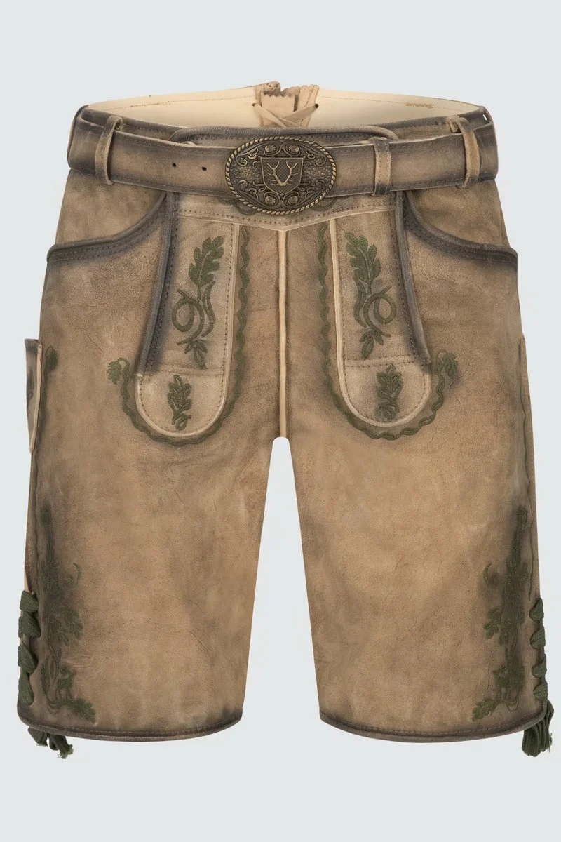 Kruger Men's Lederhosen "Ulli" with belt (54)