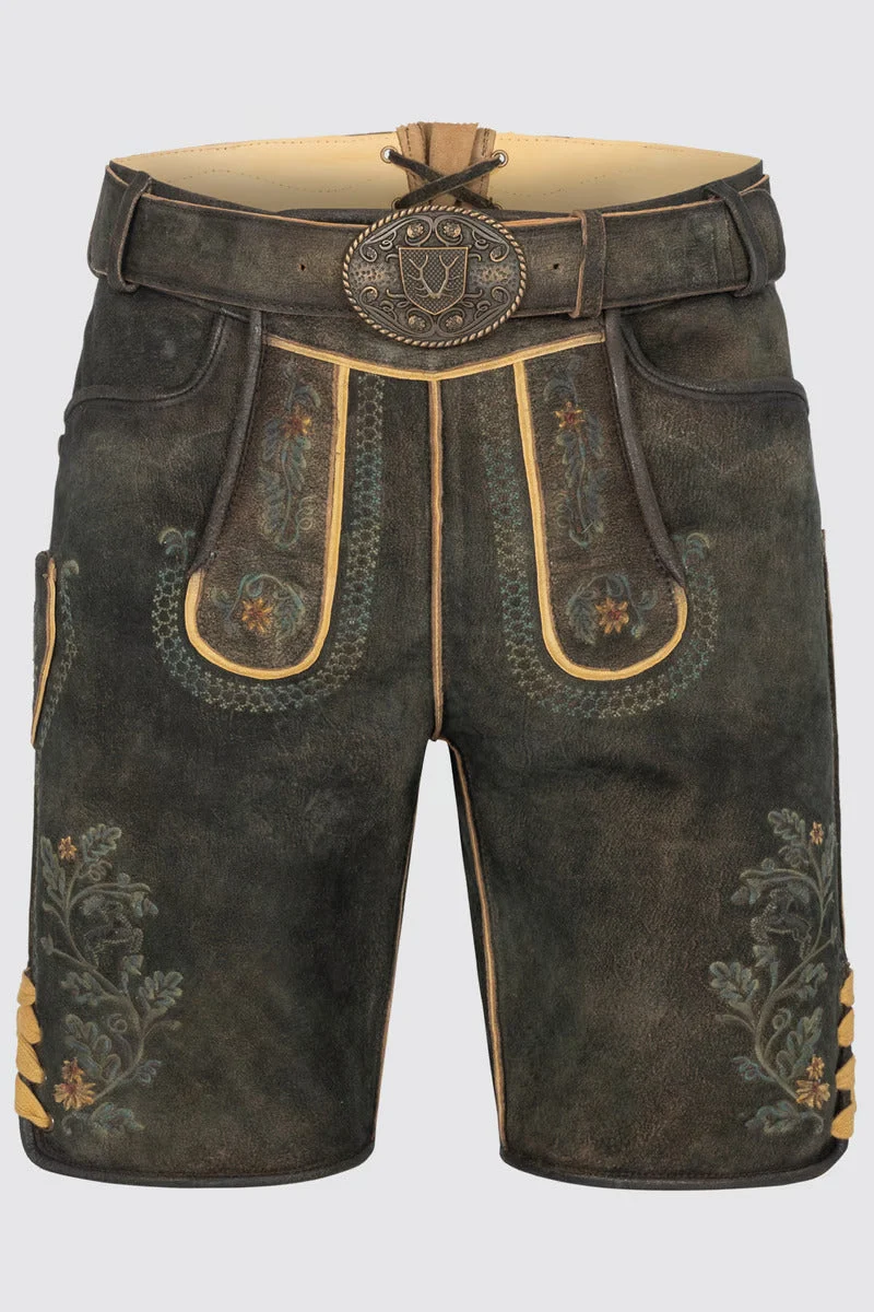 Kruger Men's Lederhosen "Charlie" with belt (56)