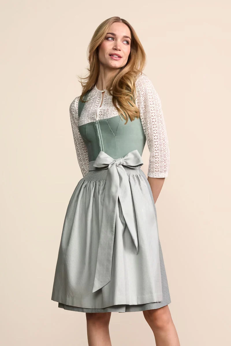 Kruger Virelia Midi Dirndl, Green — 60cm 2pc Set