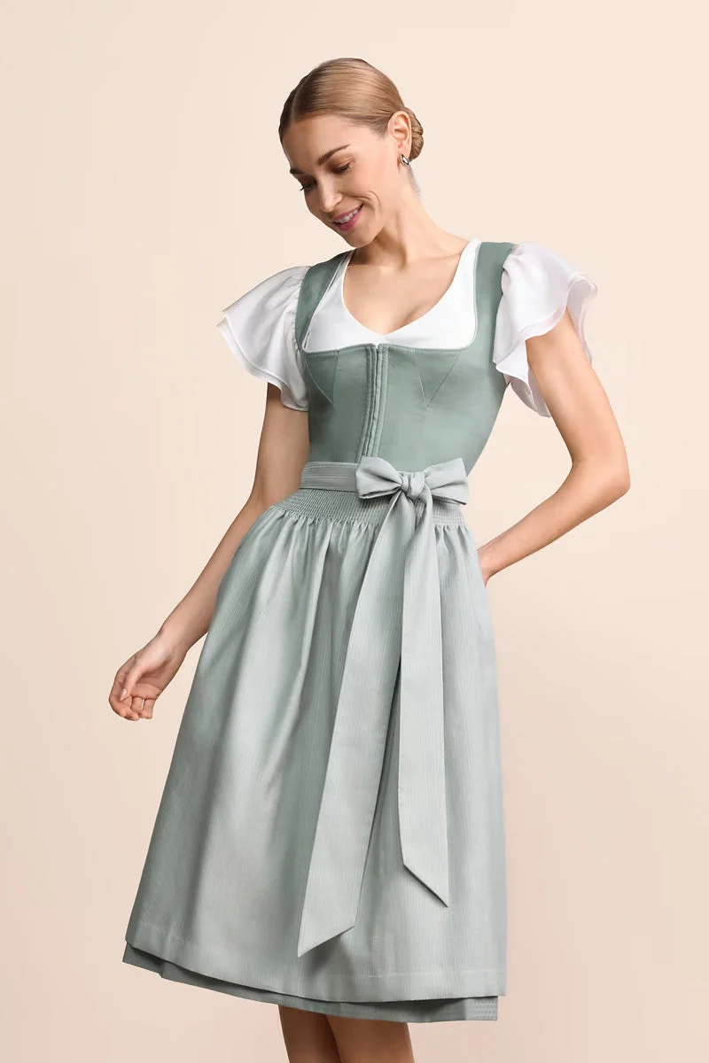 Kruger Virelia Long Dirndl, Green — 70cm 2pc Set