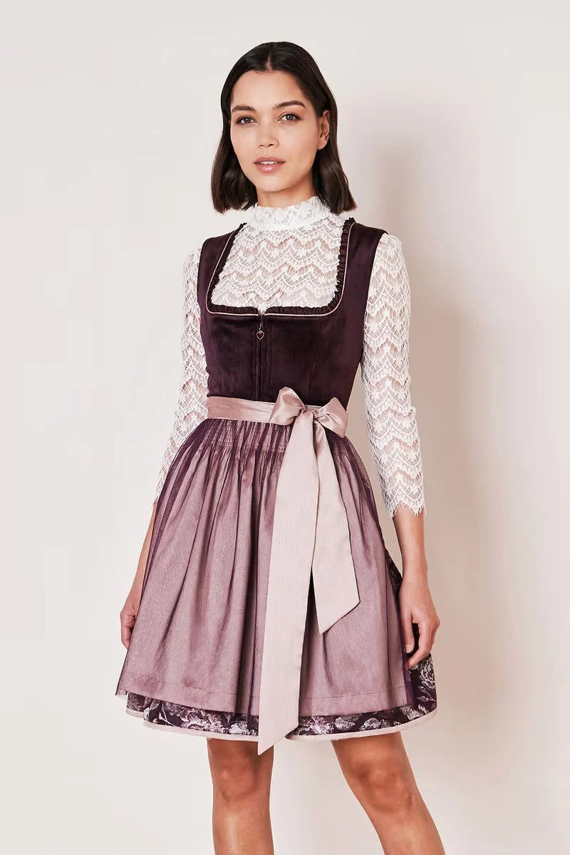 Kruger Joelina Mini Dirndl, Berry — 50cm 2pc Set