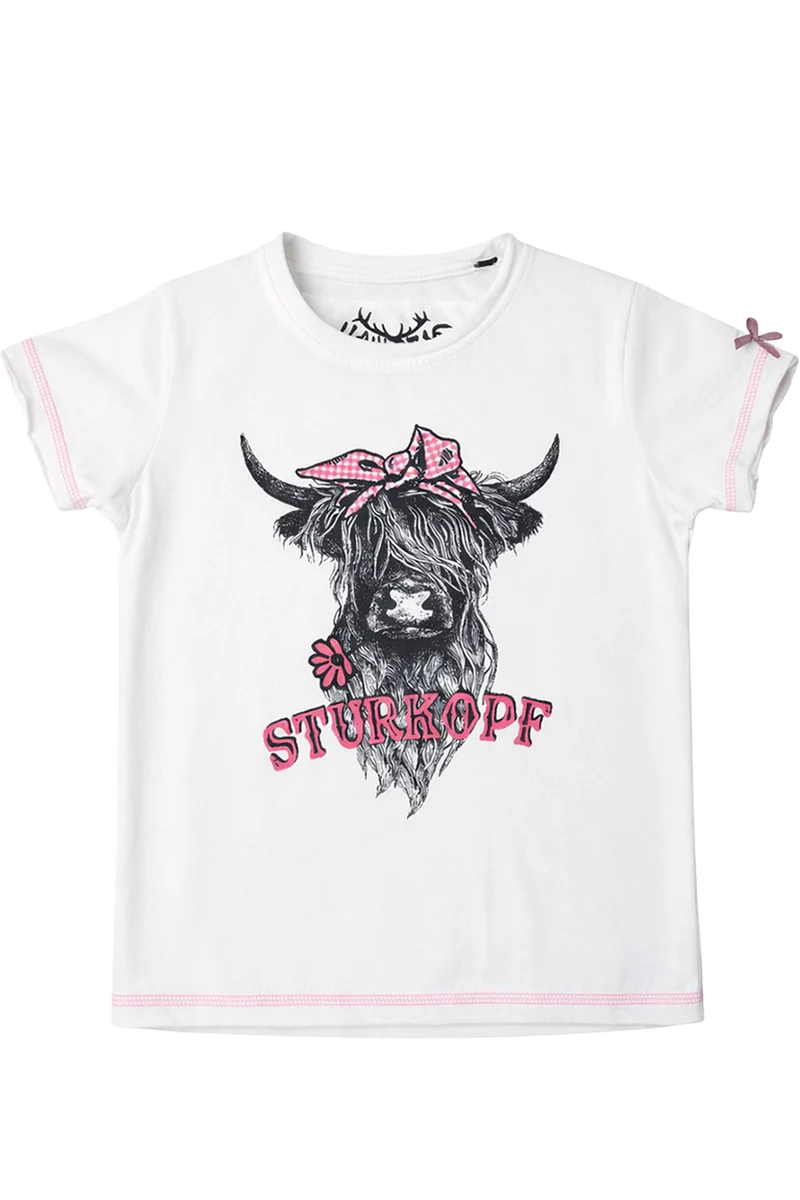 Kinder T-Shirt 'Sturkopf' - weiß