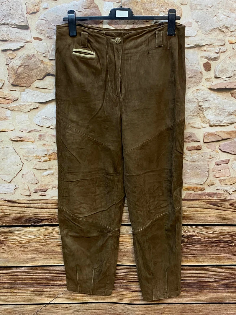 Damen Trachten-Lederhose von Country Line in Braun