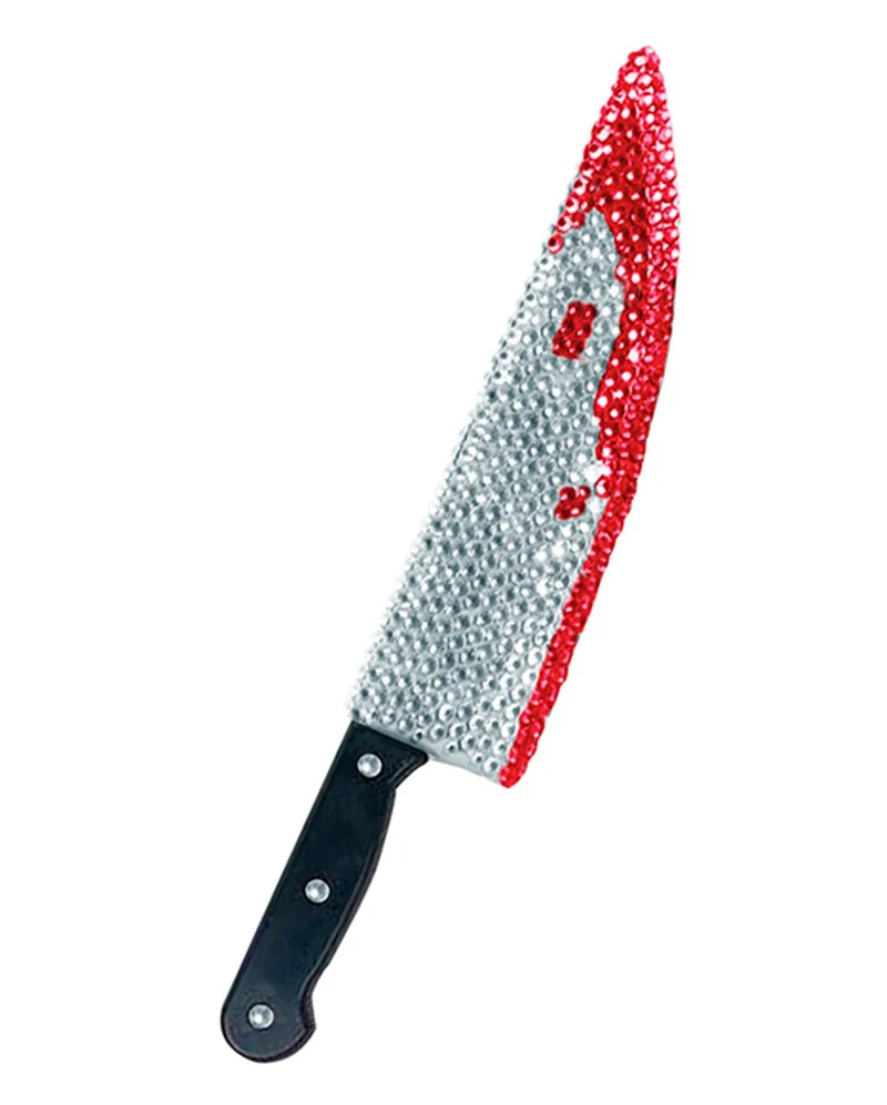 Bloody Messer mit Strasssteinen 38cm