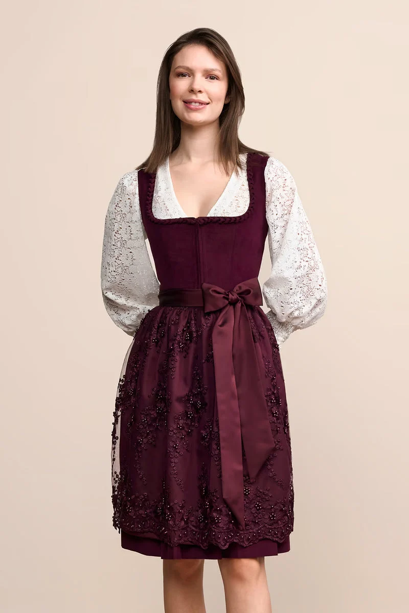 Kruger Betty Midi Dirndl, Red — 60cm 2pc Set