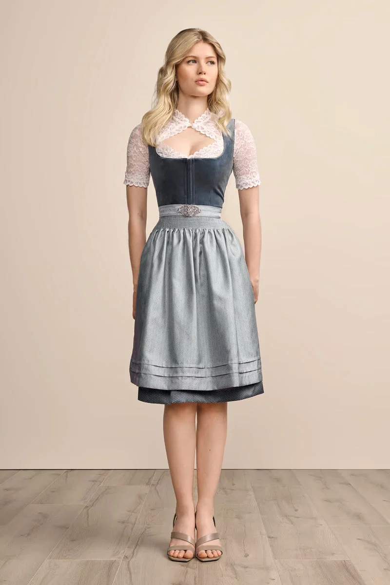 Kruger Aurela Midi Dirndl, Navy — 60cm 2pc Set