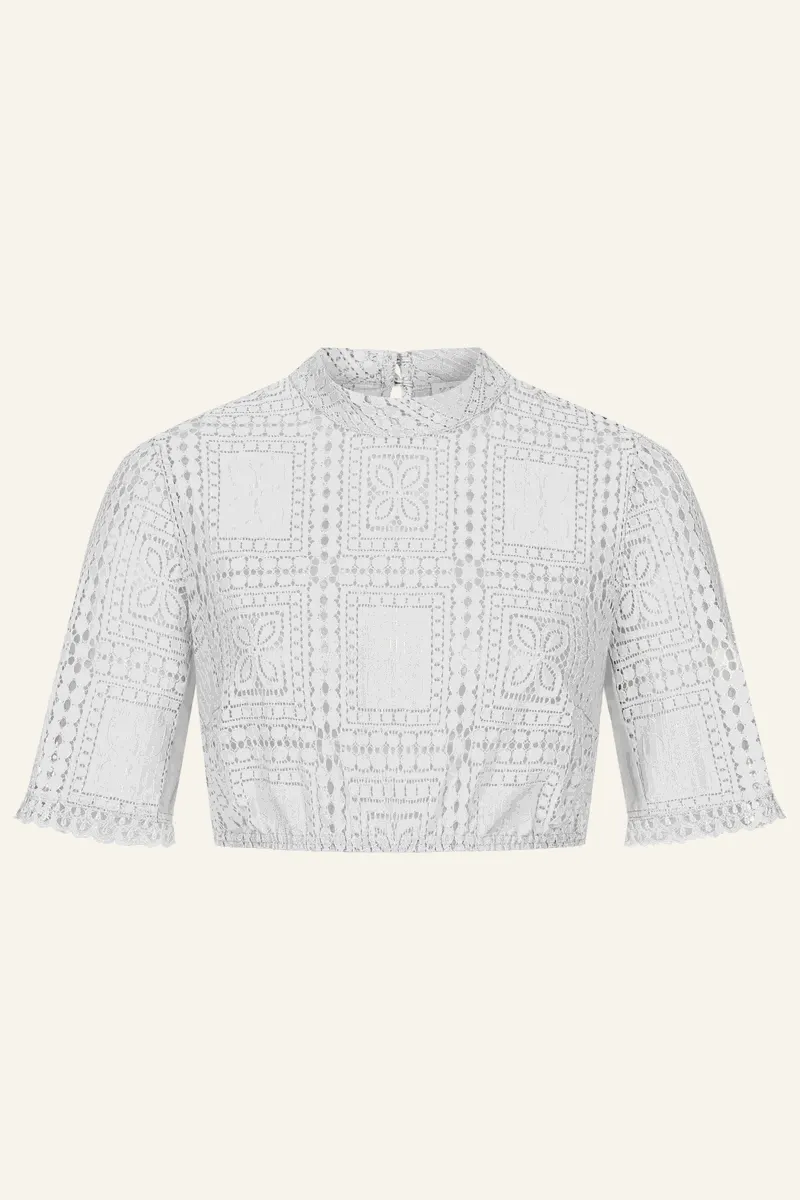 Kruger Dirndl Blouse "Larene" gray