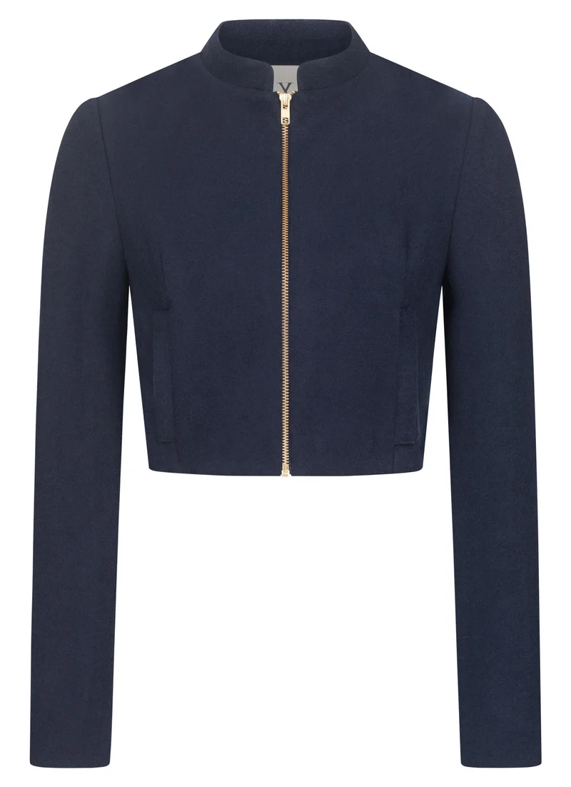 JACKE BLOUSON LODEN DUNKELBLAU